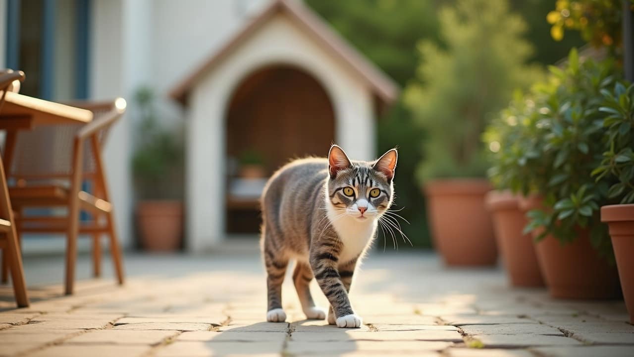 Équipement pour chat, photographie du produit
